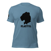 Playful Black Out Logo (Unisex) T-Shirt