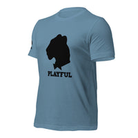 Playful Black Out Logo (Unisex) T-Shirt