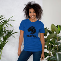 Playful Bubble Black Logo Short-Sleeve (Unisex) T-Shirt
