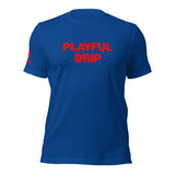 Playful Drip - Red (Unisex) T-Shirt