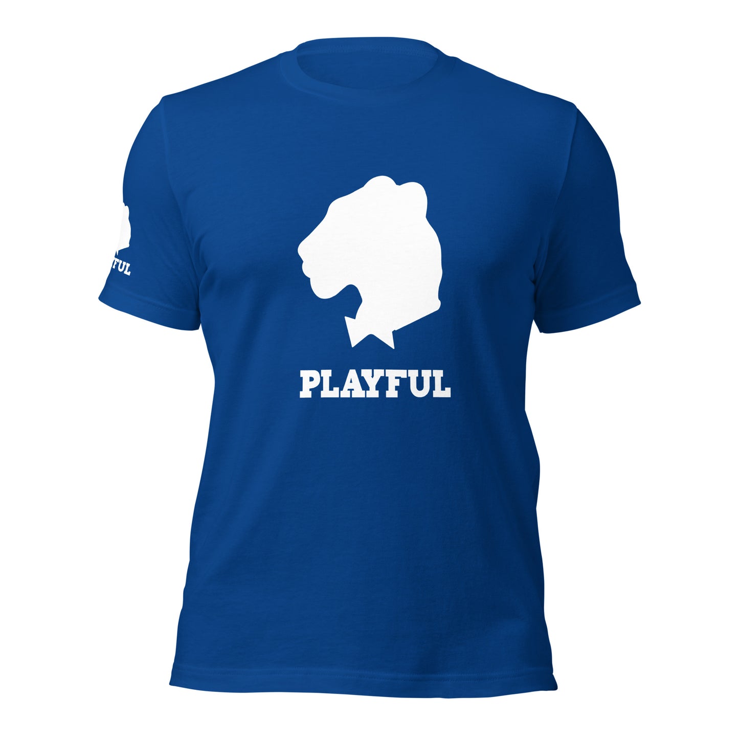 Playful White Out Logo (Unisex) T-Shirt