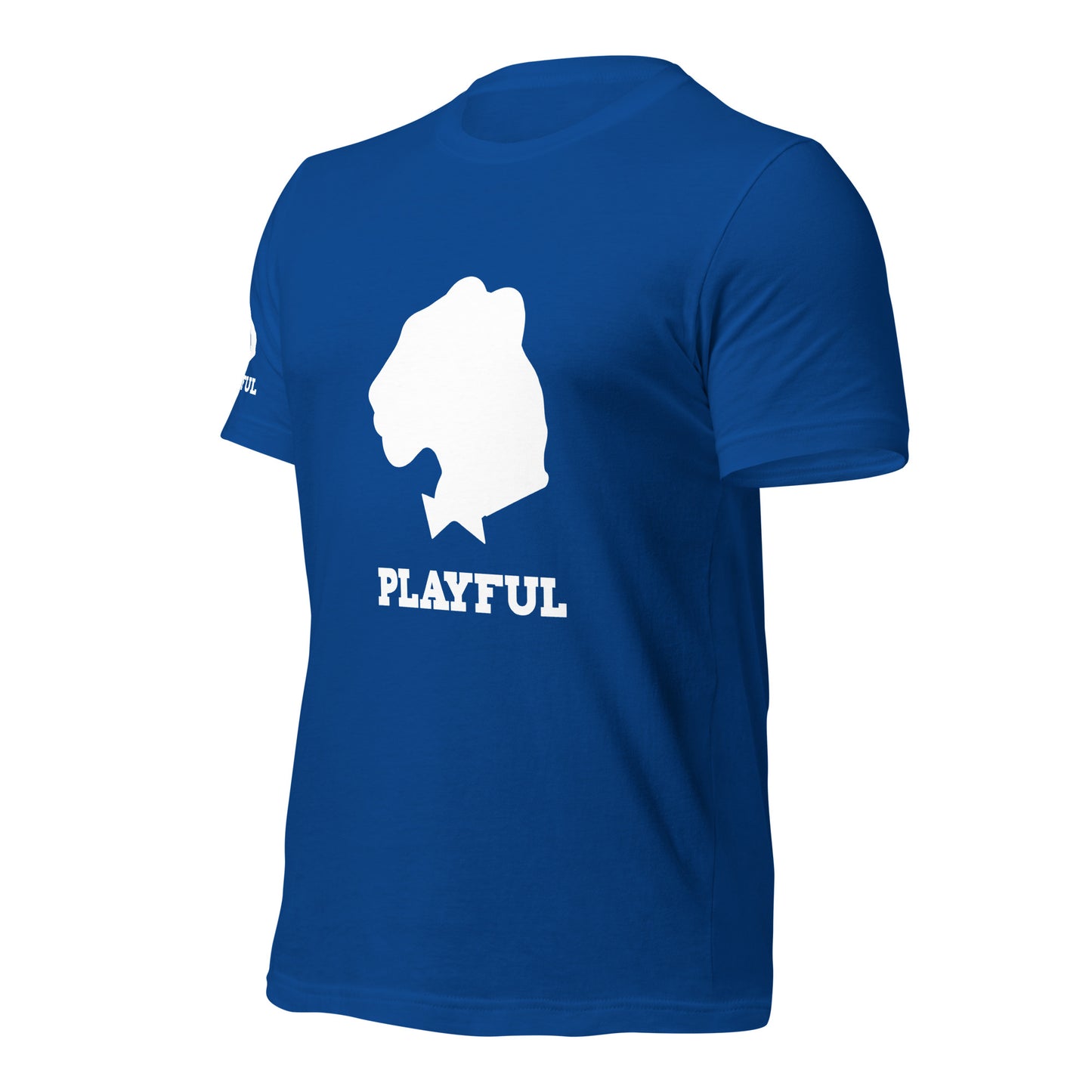 Playful White Out Logo (Unisex) T-Shirt