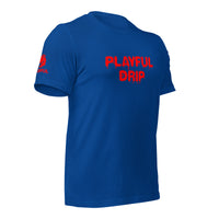 Playful Drip - Red (Unisex) T-Shirt