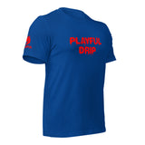 Playful Drip - Red (Unisex) T-Shirt