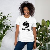 Playful Bubble Black Logo Short-Sleeve (Unisex) T-Shirt