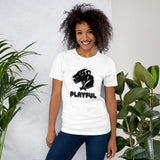 Playful Bubble Black Logo Short-Sleeve (Unisex) T-Shirt