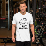 Playful Classic Black Short-Sleeve (Unisex) T-Shirt