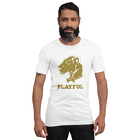 Playful Solid Gold Short-Sleeve (Unisex) T-Shirt