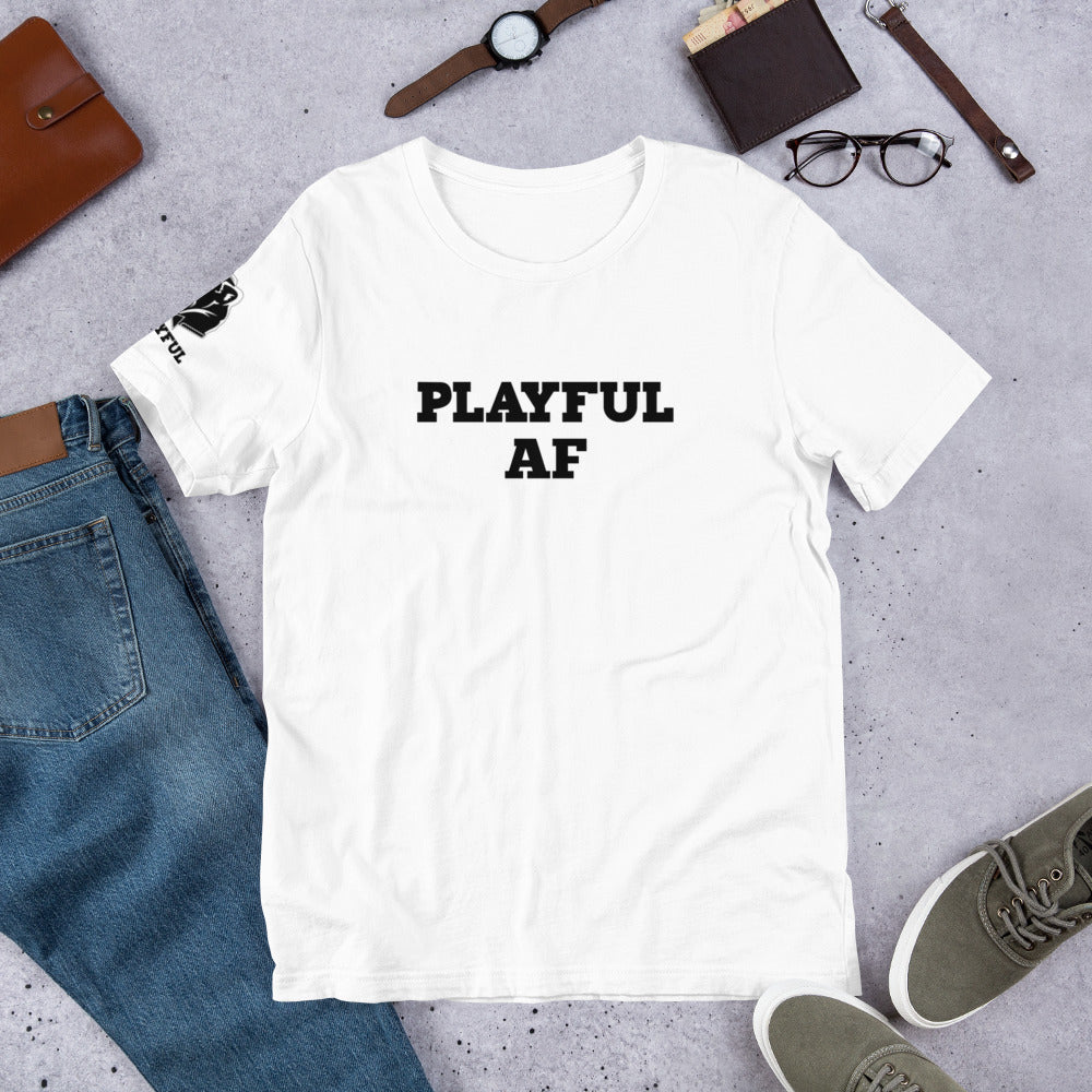 Playful AF (Black Print - Unisex) Tee