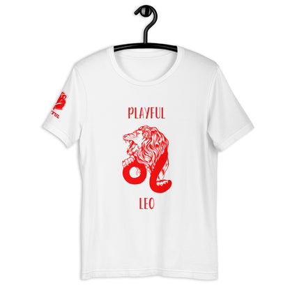 Playful Leo Red (Unisex) Tee