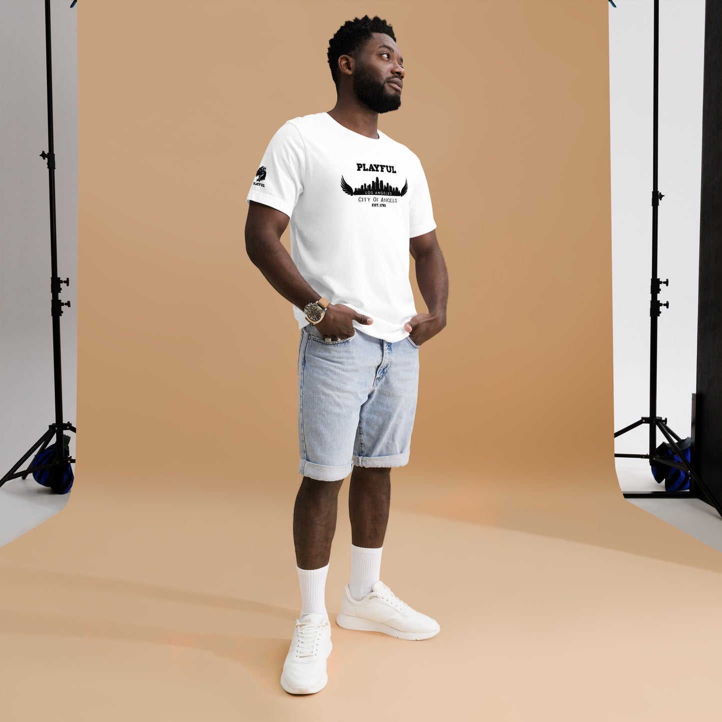 Playful Los Angeles City of Angels (Unisex) T-Shirt