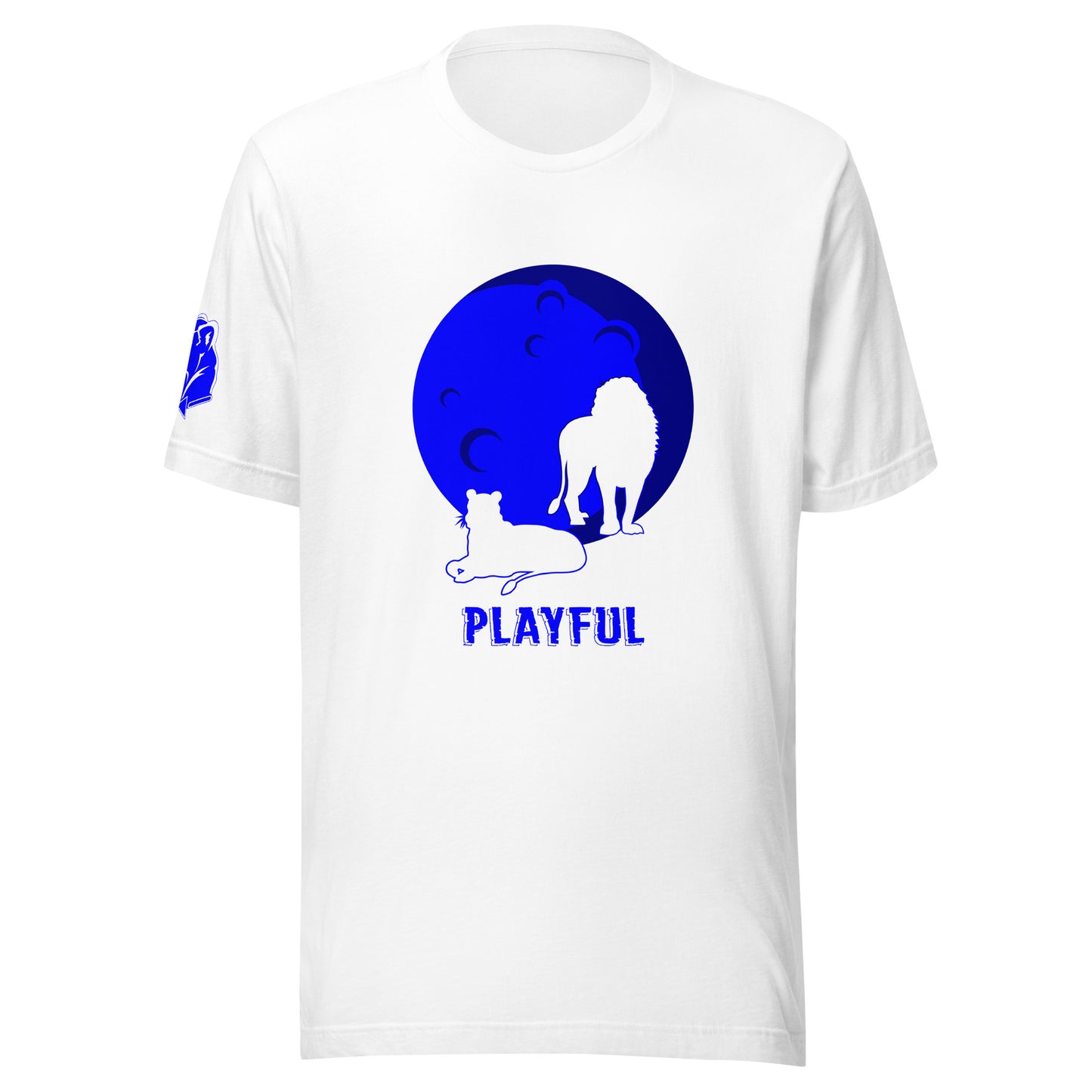 Playful Blue Moon (Unisex) T-Shirt