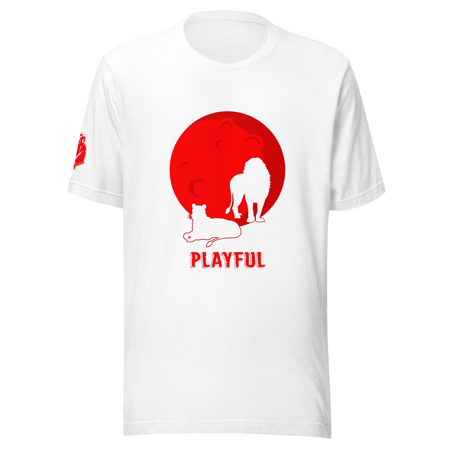 Playful Red Moon (Unisex) T-Shirt