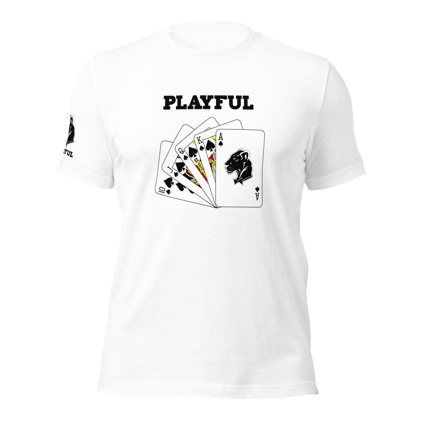 Playful Spades - Black (Unisex) T-Shirt