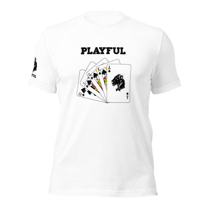 Playful Spades - Black (Unisex) T-Shirt