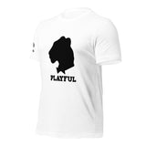 Playful Black Out Logo (Unisex) T-Shirt
