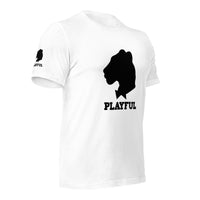 Playful Black Out Logo (Unisex) T-Shirt