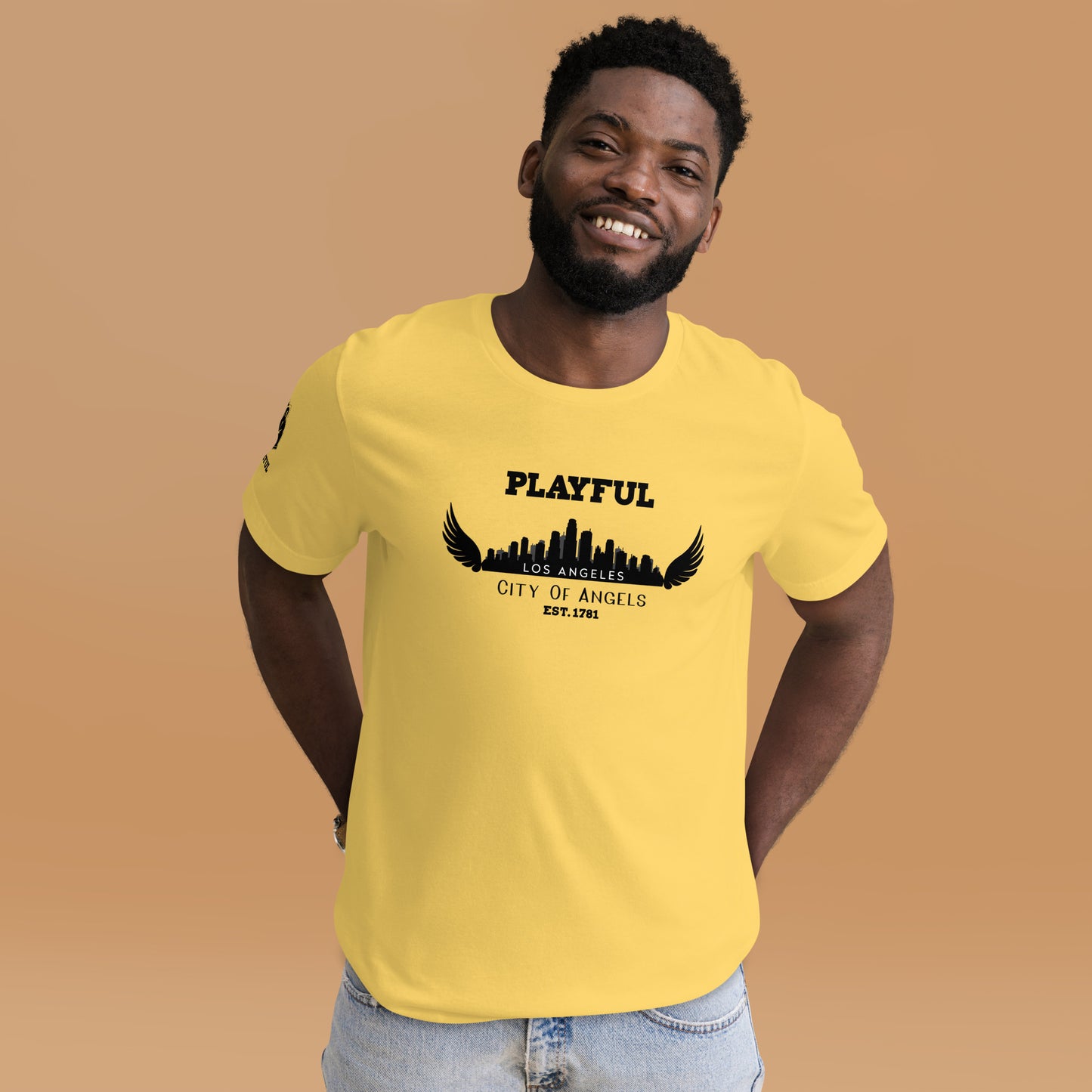 Playful Los Angeles City of Angels (Unisex) T-Shirt