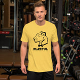 Playful Classic Black Short-Sleeve (Unisex) T-Shirt