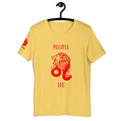 Playful Leo Red (Unisex) Tee