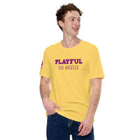 Playful Los Angeles - Purple (Unisex) t-shirt