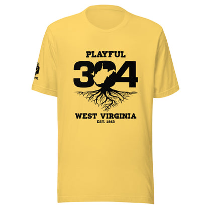Playful WV - Black (Unisex) T-Shirt