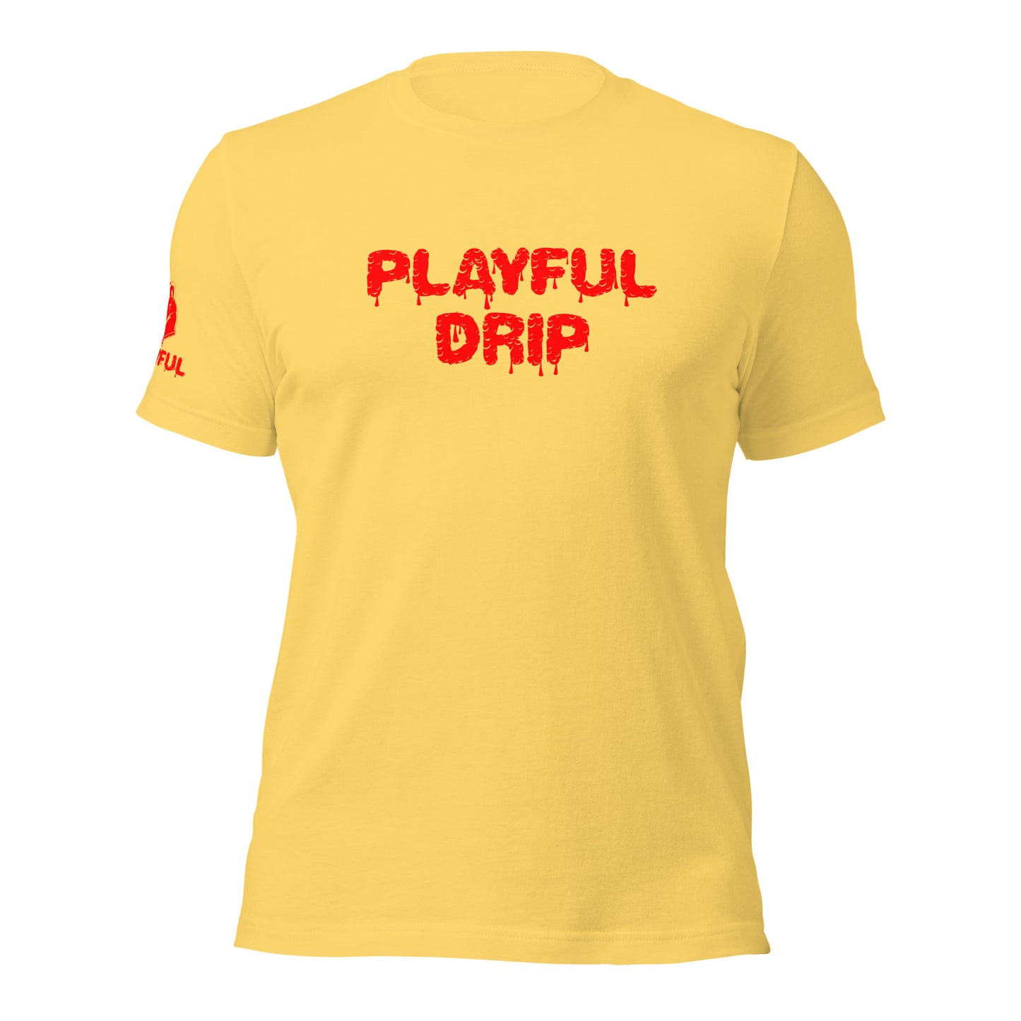 Playful Drip - Red (Unisex) T-Shirt