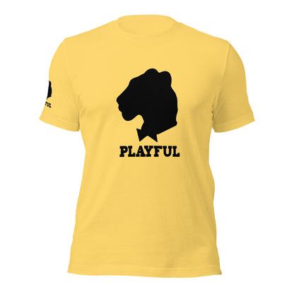 Playful Black Out Logo (Unisex) T-Shirt