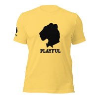 Playful Black Out Logo (Unisex) T-Shirt