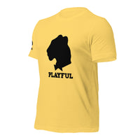 Playful Black Out Logo (Unisex) T-Shirt