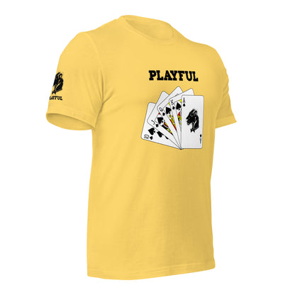 Playful Spades - Black (Unisex) T-Shirt