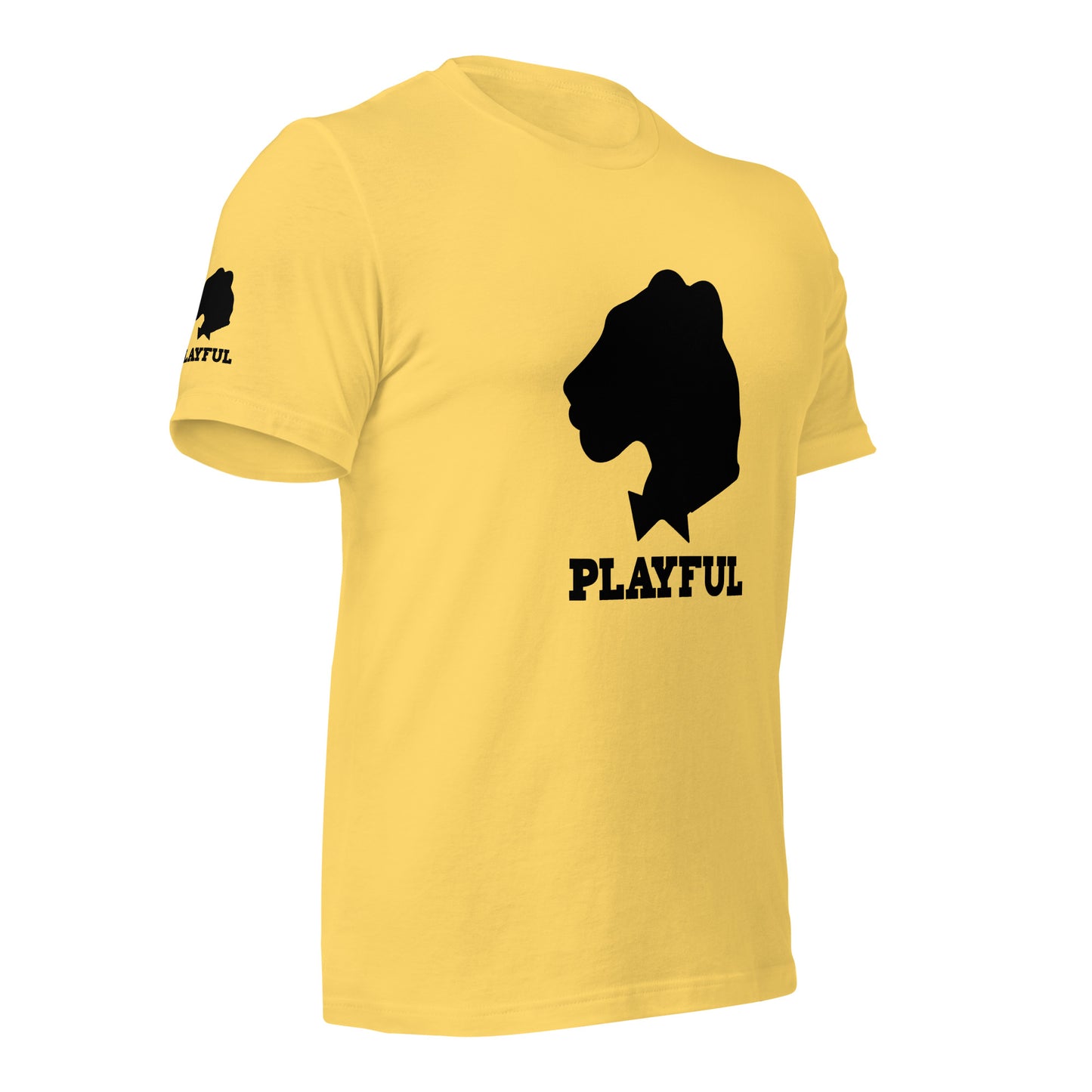 Playful Black Out Logo (Unisex) T-Shirt