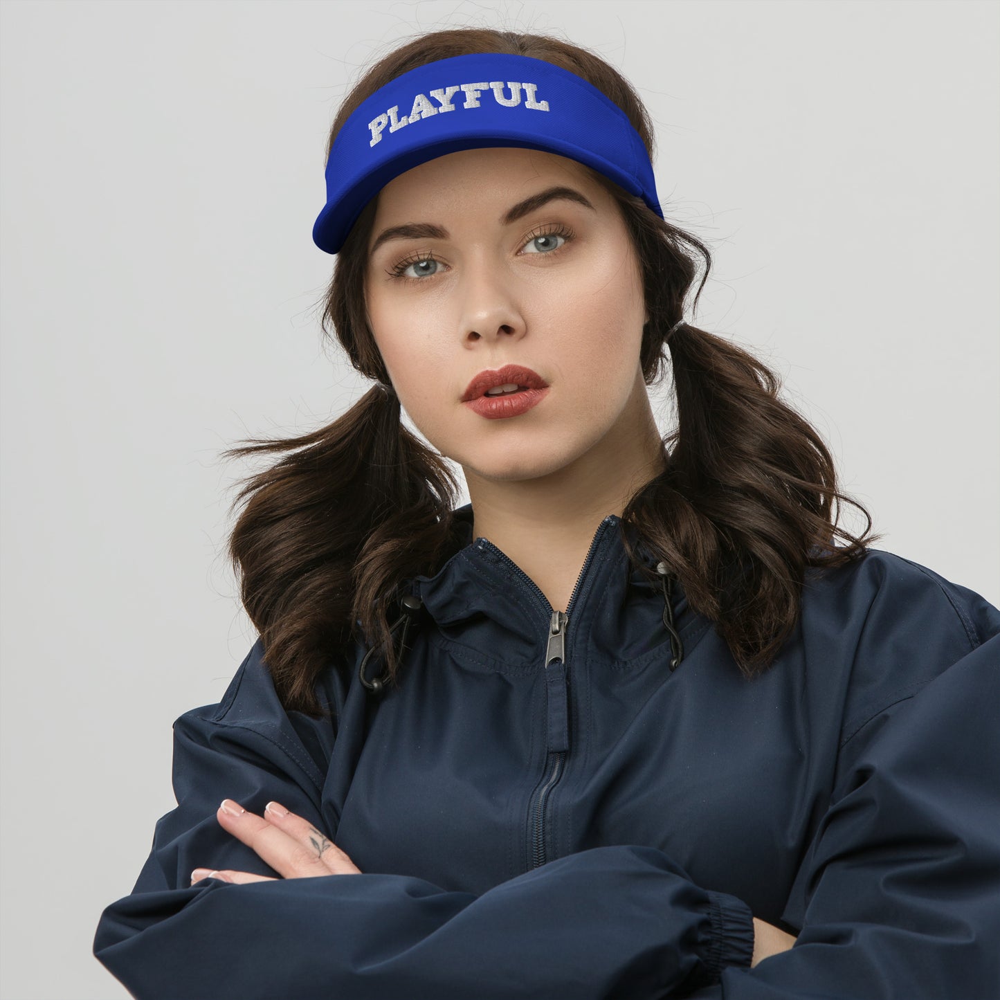 Playful Embroidered Visor
