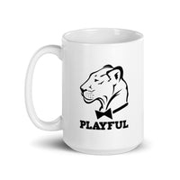 Playful White Glossy Mug