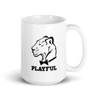 Playful White Glossy Mug