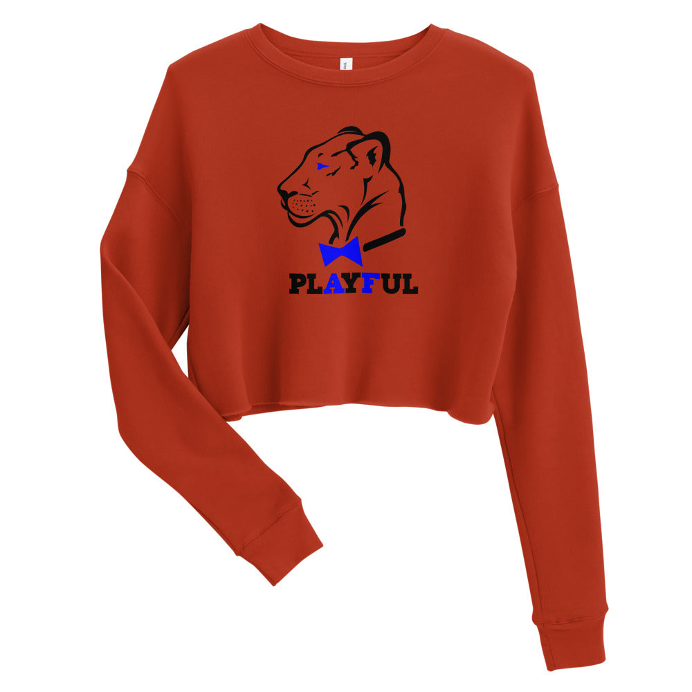Playful AF Ladies Crop Sweatshirt