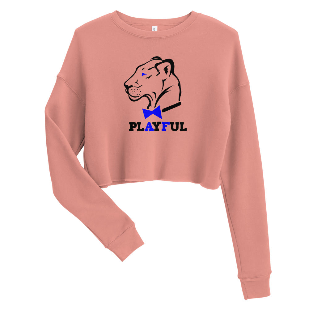 Playful AF Ladies Crop Sweatshirt