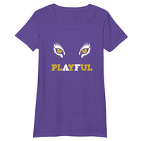 Playful AF Lioness Eyes Ladies Fitted Tee