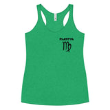 Playful Virgo Ladies Racerback Tank
