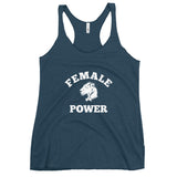 Playful Female Power Racerback Tank