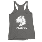 Playful Woman Strong Racerback Tank