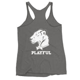 Playful Female Power Racerback Tank