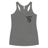 Playful Virgo Ladies Racerback Tank