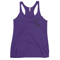 Playful Capricorn Ladies Racerback Tank