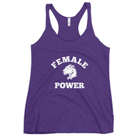 Playful Female Power Racerback Tank