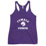 Playful Female Power Racerback Tank