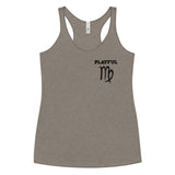 Playful Virgo Ladies Racerback Tank