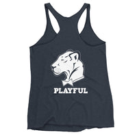 Playful Woman Strong Racerback Tank