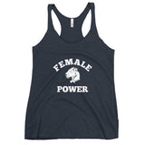 Playful Female Power Racerback Tank