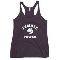 Playful Female Power Racerback Tank